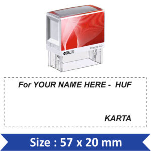 Colop KARTA Self Inking Stamps / HUF Stamp
