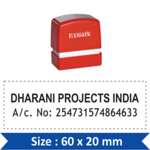 Exmark Two line stamp