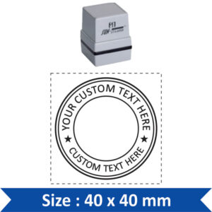 Sun Round Stamp / Seal Stamp / Custom Stamp 40 mm