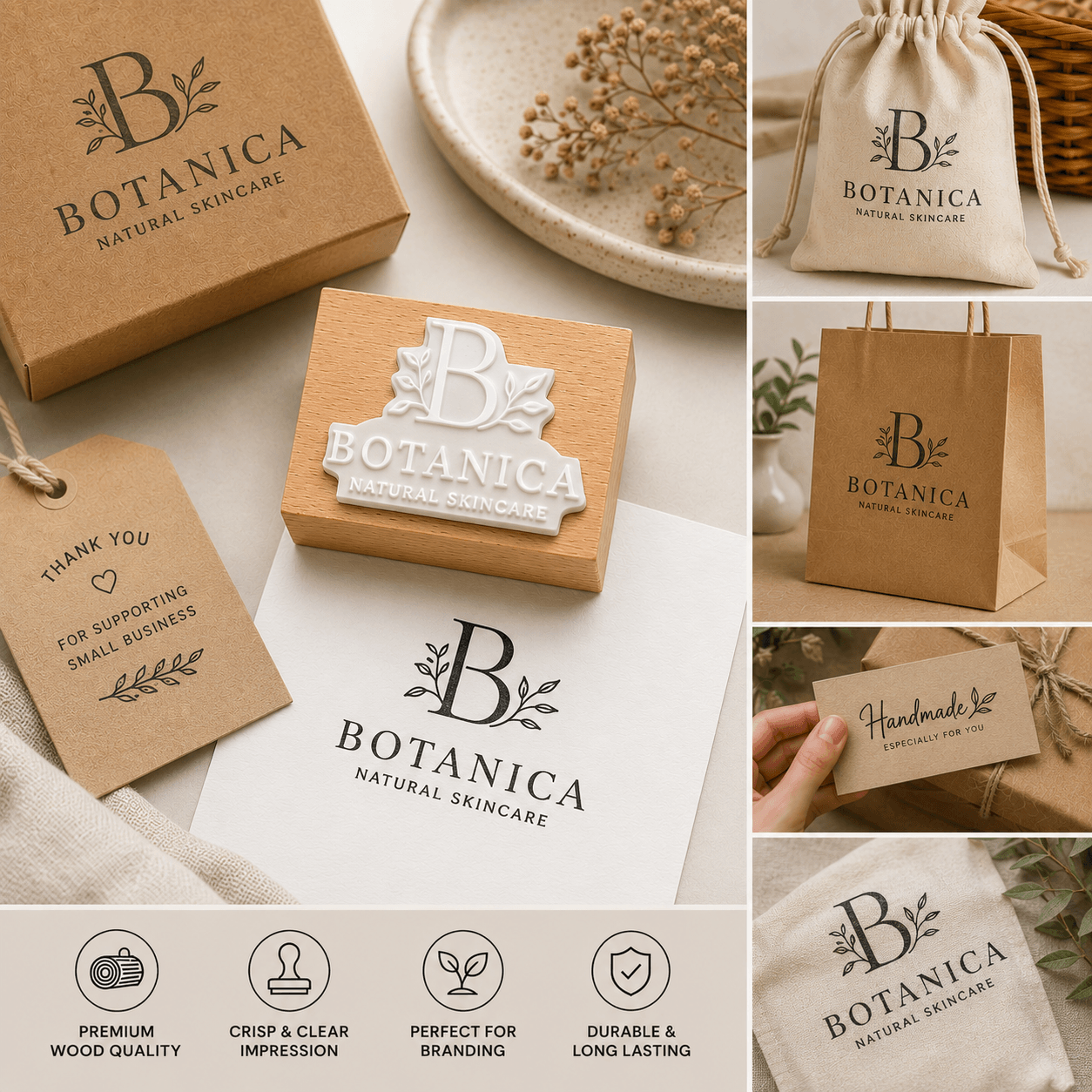Square wooden stamp (1)
